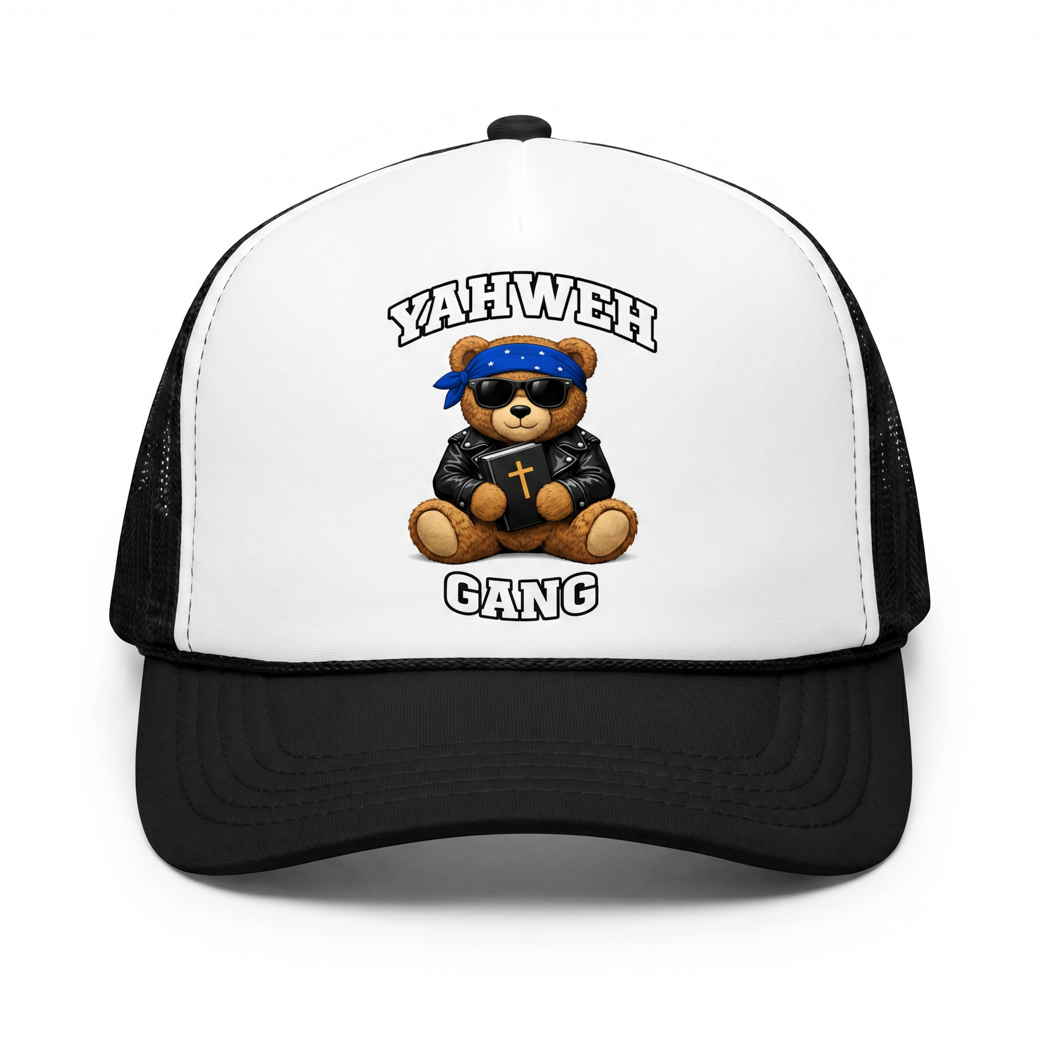 Black Mesh Trucker Hat